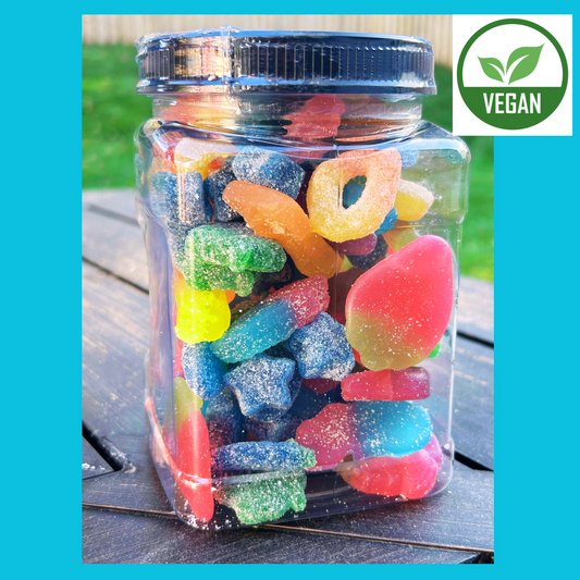 VEGAN Candy Mix 1 1/2lb Jar (Sweet & Sour)