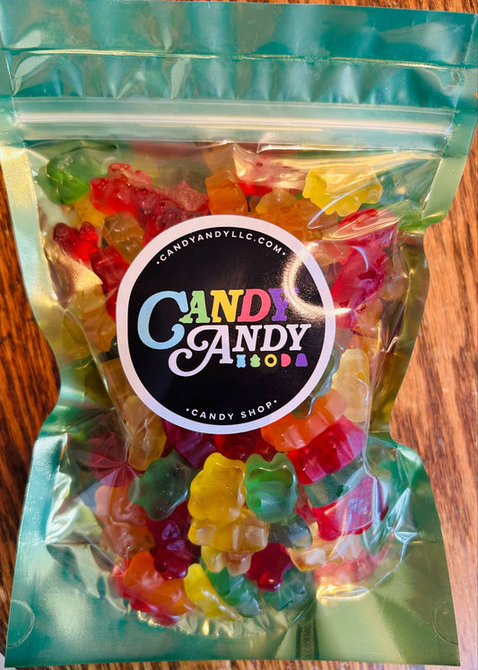 Natural Flavor Mixed Gummy Bears Bag (1lb-DYE FREE)