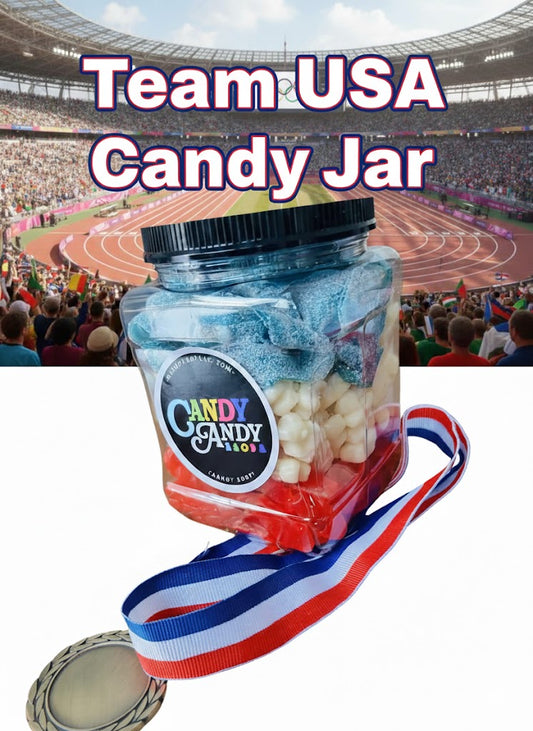 Team USA Candy Jar (with gold medal)